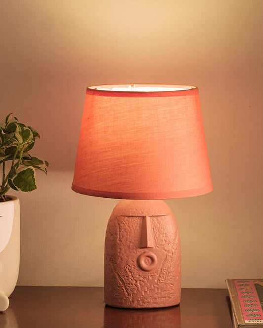 Terracotta Soft Shade Table Lamp Wow