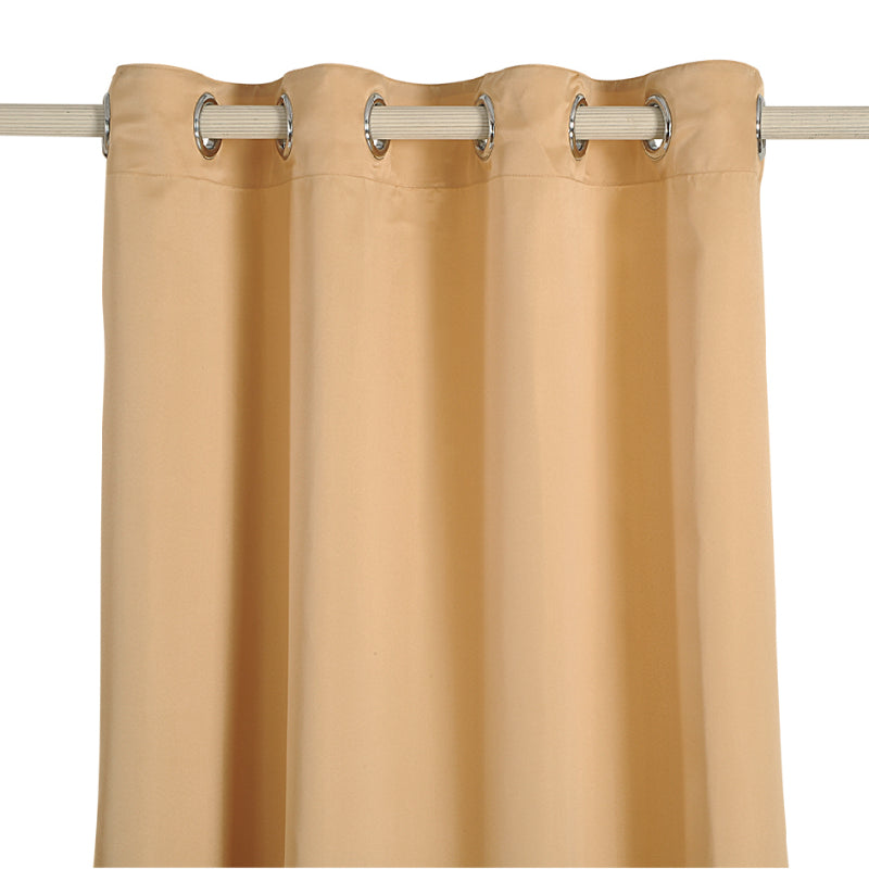 Beige Polyster Blackout Solid Design | 5 Ft, 7 Ft, 9 Ft | Set of 2 Door(7ft)