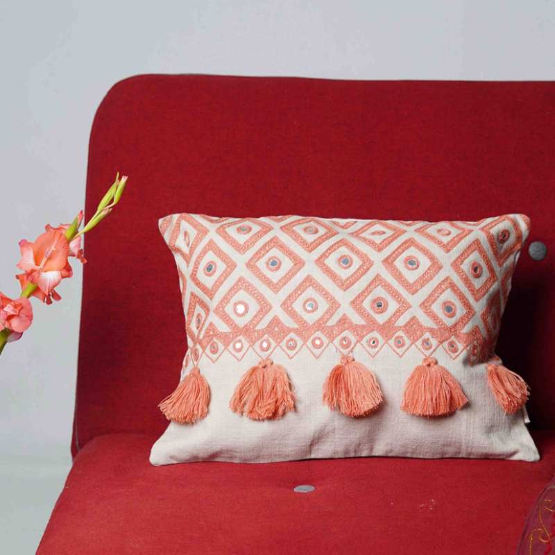 Orange Tribal Cushion Cover Default Title