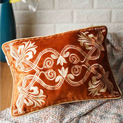 Cinnamon Embroidery Cushion Cover Default Title