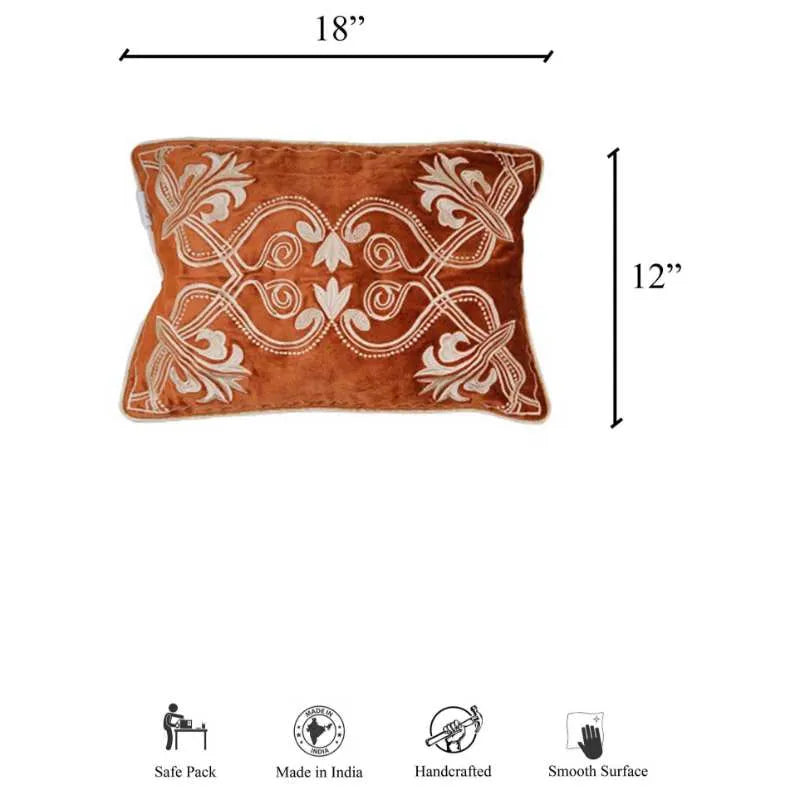 Cinnamon Embroidery Cushion Cover Default Title