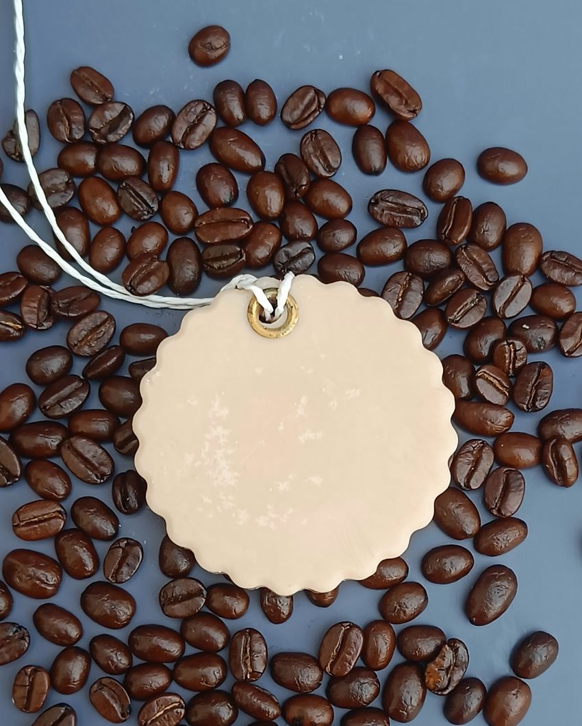 Circular Frame Coffee Wax Sachet | 3 x 2 inches