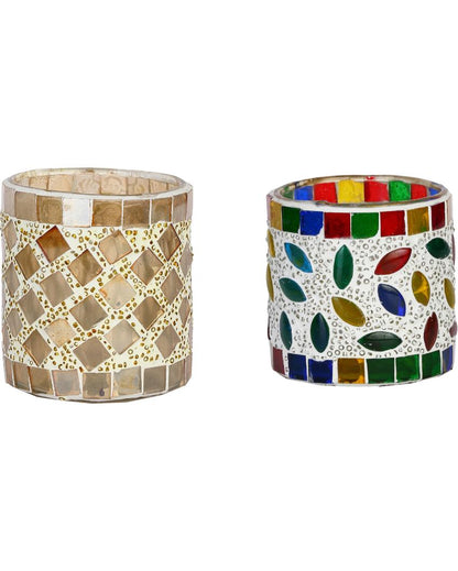 Nomadic Candle Night Dinner Glass Tea Light Holders | Set Of 2