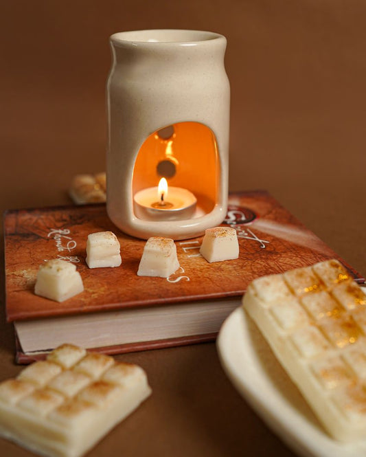 Arom Home Diffuser Fragrances With Tea Lights And Wax Melts | Vanilla, Wild Musk & Damask Rose