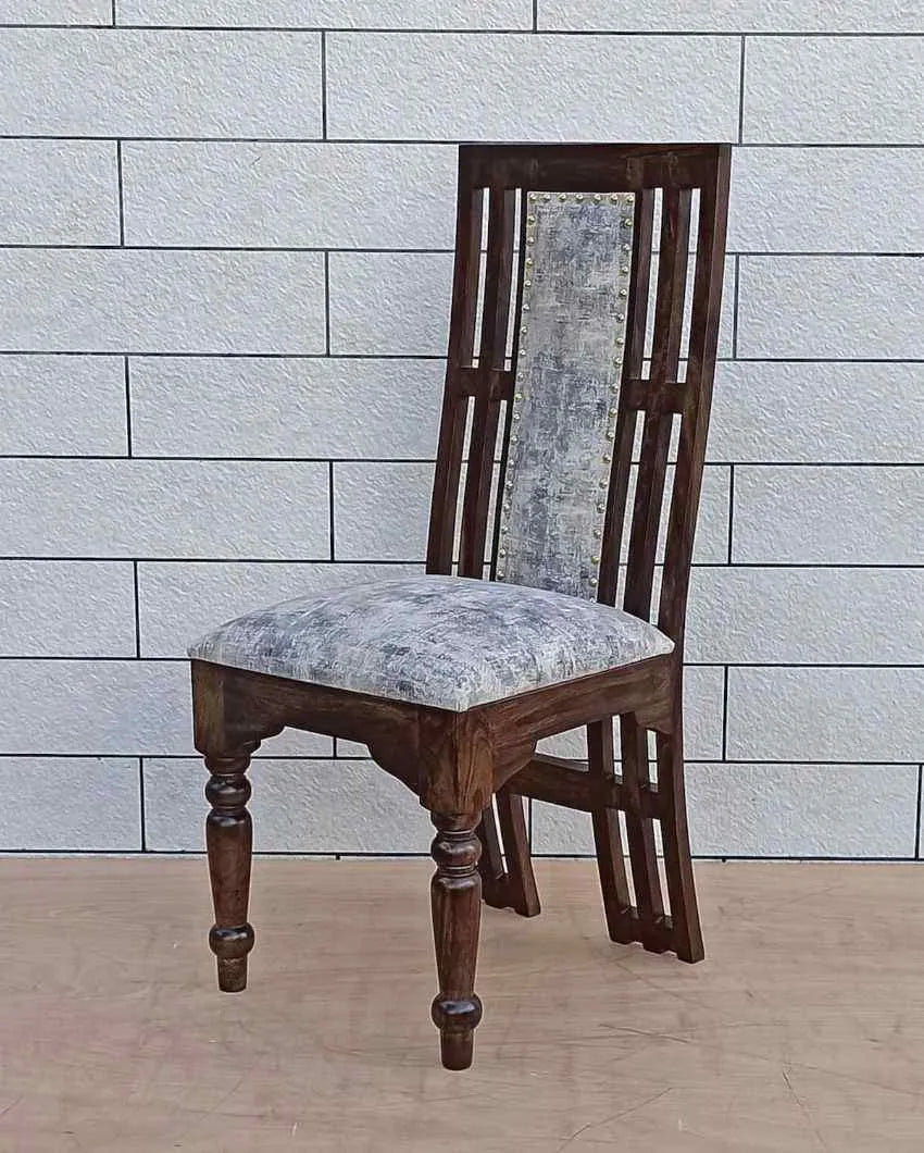 Alexa Sheesham Wood And Swed Dining Chair