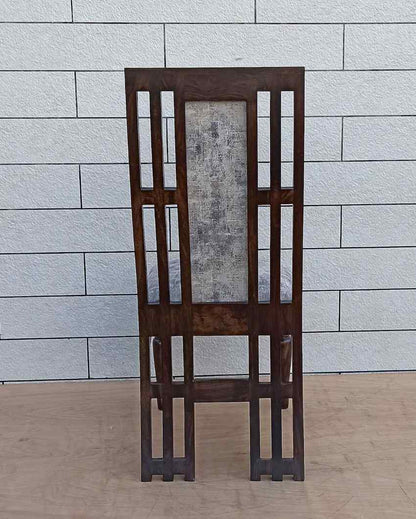 Alexa Sheesham Wood And Swed Dining Chair