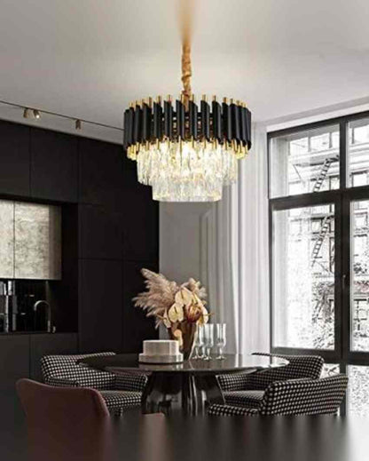 High-End Indoor Hall Room Hanging Chandelier | 12 x 24 inches