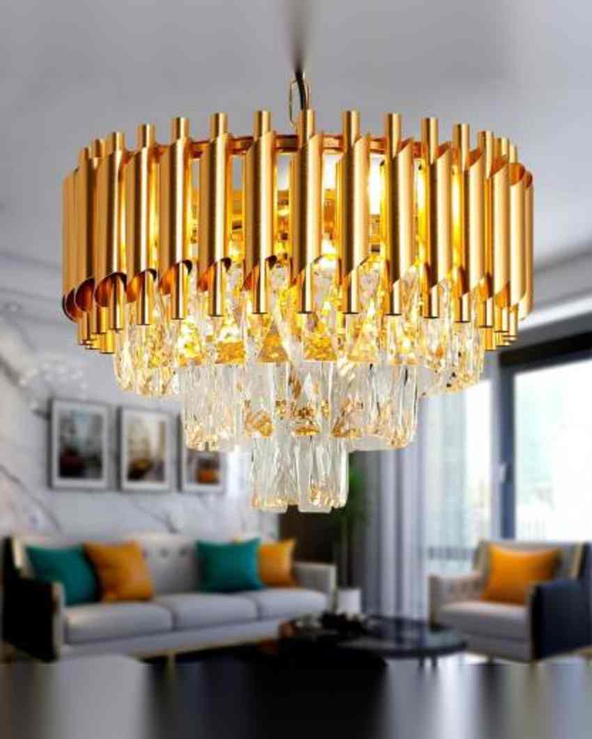 Refined Indoor Hall Room Hanging Chandelier | 16 x 47 inches