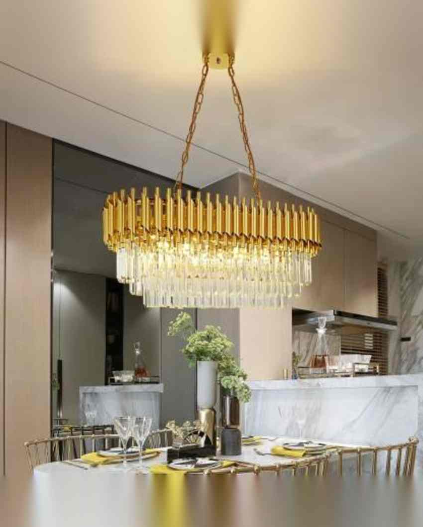 Luxurious Indoor Hall Room Hanging Chandeliers | 13 x 28 x 36 inches