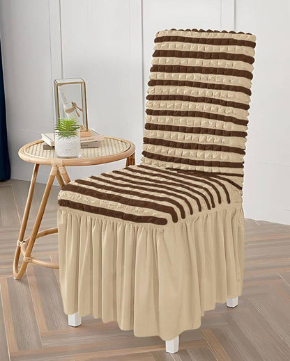 Stretchy Easy Fitted Removable and Washable Dining Chair Covers | Set Of 6 | 20 x 24