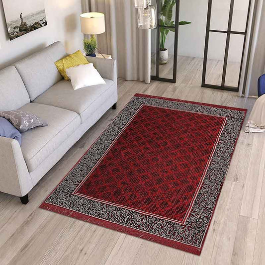 Modern Velvet Chenille Carpet | 7 x 5 Ft.