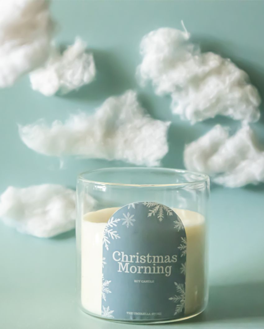 Elegant Christmas Morning Scented Jar Candle | 3 x 3 inches