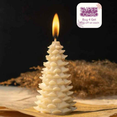 Holiday Evergreen Soy Candle | 5.1 x 10.2 cm / 2 x 4 inches
