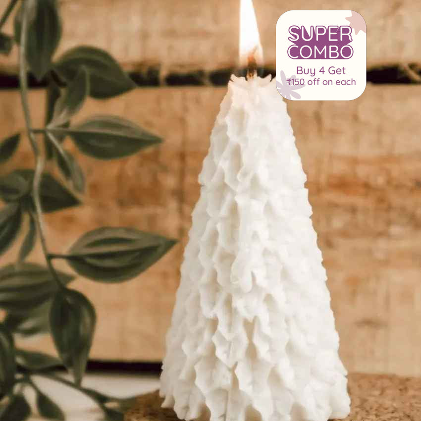 Festive Evergreen Soy Candle | Single | 2 x 4 inches