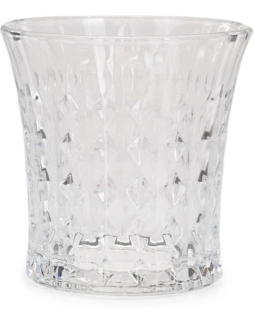 Sturdy Party Perfect Clear Glass Whiskey Glasses | 200ml | 4 x 4 inches
