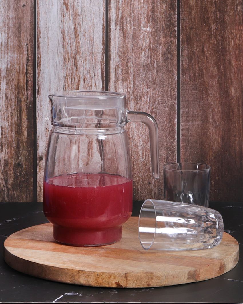 Premium Glass Pitcher Serve Water, Milk, Juice, Lassi | 1300 ML