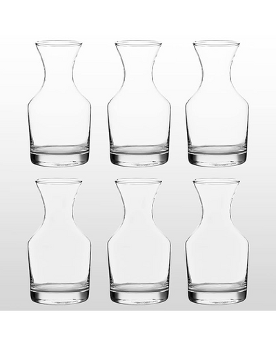 Clear Sleek Decanter Glasses | Set of 6 | 200 ML | 5 x 3 x 2 inches