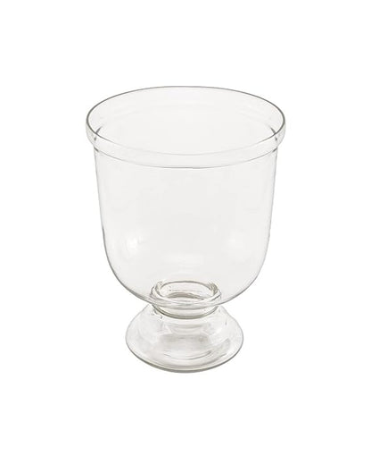 Clear Multi functional Glass Vase Plants and Tea Light Candle Holder | 8 x 5 x 5 inches