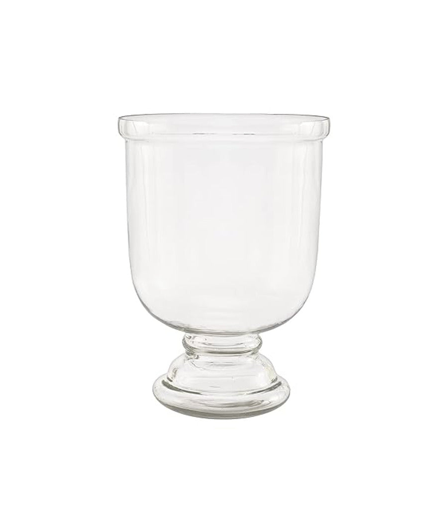 Clear Multi functional Glass Vase Plants and Tea Light Candle Holder | 8 x 5 x 5 inches