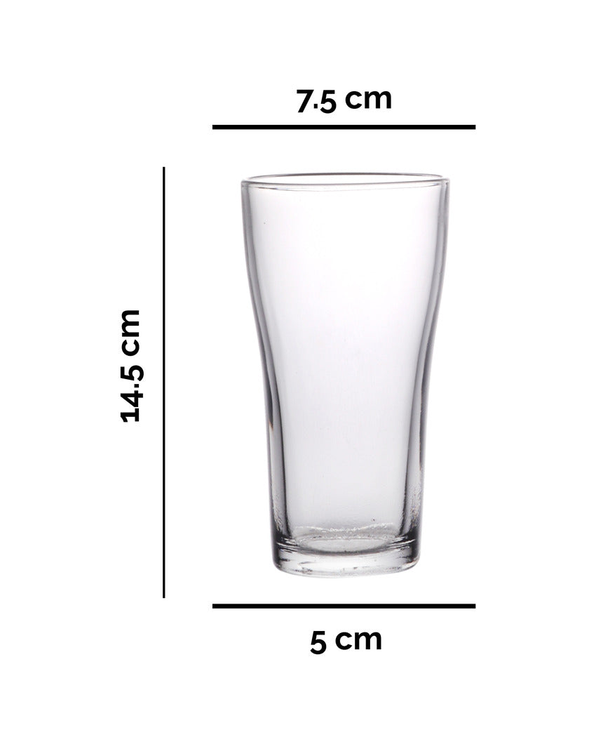 Clear Premium Mixed Juice and Water Glasses | Set of 6 | 340 ML | 15 x 8 x 5 inches