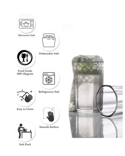 Clear High End Drink ware Glasses | Set of 6 | 180 ML | 11 x 6 x 6 inches