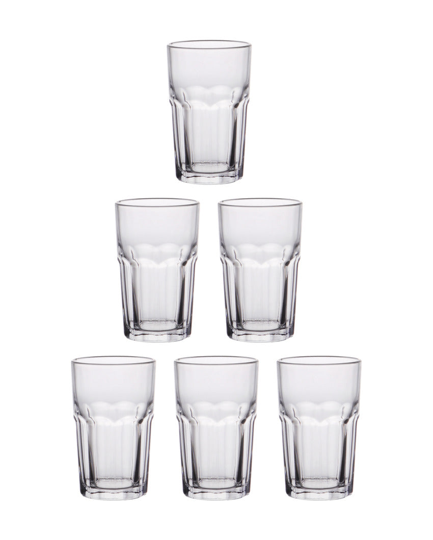 Clear Premium Juice and Water Glasses | Set of 6 | 320 ML | 12 x 7 x 6 inches