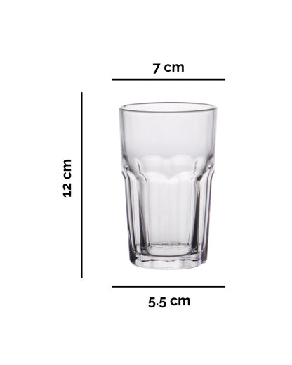 Clear Premium Juice and Water Glasses | Set of 6 | 320 ML | 12 x 7 x 6 inches