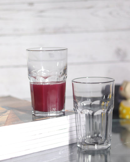 Clear Premium Juice and Water Glasses | Set of 6 | 320 ML | 12 x 7 x 6 inches