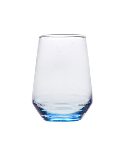 Blue Unique Designer Juice and Water Glasses | Set of 6 | 390 ML | 5 x 2 x 4 inches