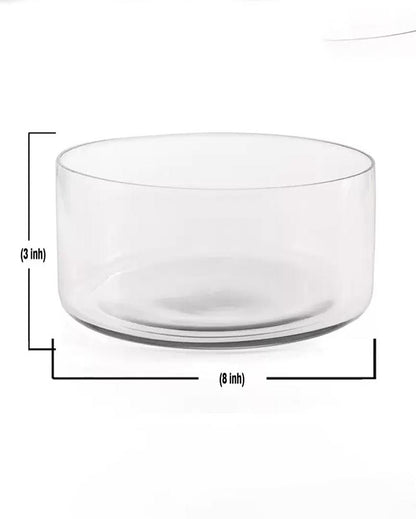 Elegance The Magic of Glass Multipurpose Bowl | 8 x 3 inches