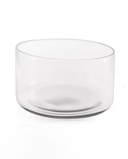 Vibrant Blooms Clear Beauty Glass Multipurpose Bowl | 8 x 3 inches