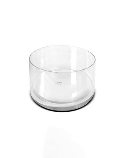 Vibrant Blooms Clear Beauty Glass Multipurpose Bowl | 8 x 3 inches