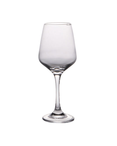 Clear Trendy Wine Glasses | Set of 6 | 350 ML | 8 x 2 x 2 inches