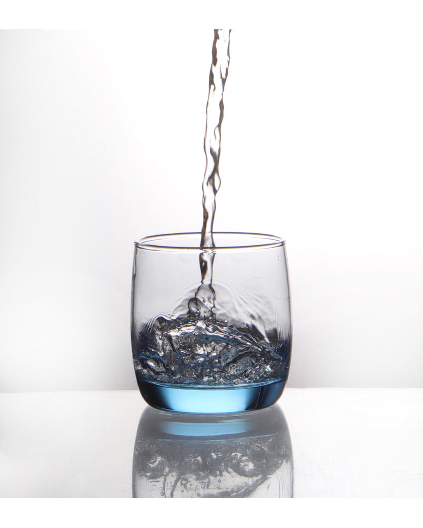 Blue Classy Juice and Water Glasses | Set of 6 | 315 ML | 5 x 2 x 2 inches