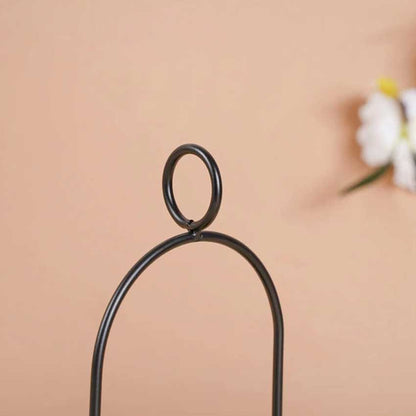 Black Hanging Design Candle Stands | Set of 2 | 6 x 11 inches