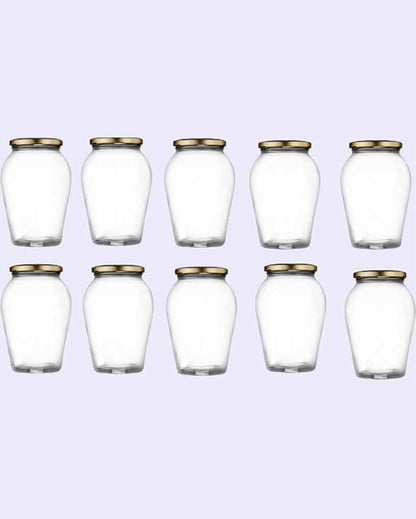Somil Clear Versatile Glass Storage Jar for Kitchen and Pantry | 1000 ML | 5 x 5 inches