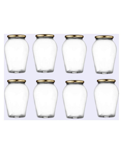 Somil Clear Versatile Glass Storage Jar for Kitchen and Pantry | 1000 ML | 5 x 5 inches