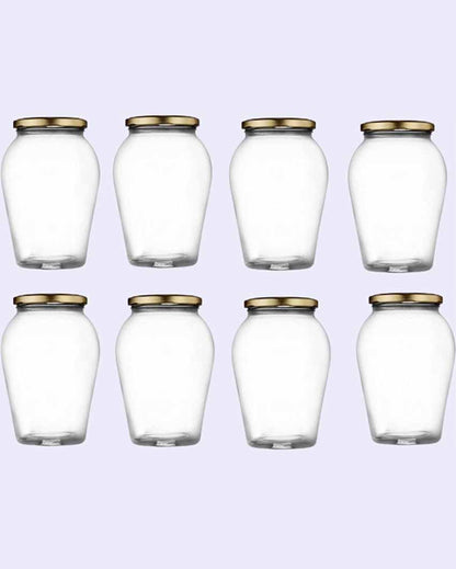 Somil Clear Versatile Glass Storage Jar for Kitchen and Pantry | 1000 ML | 5 x 5 inches