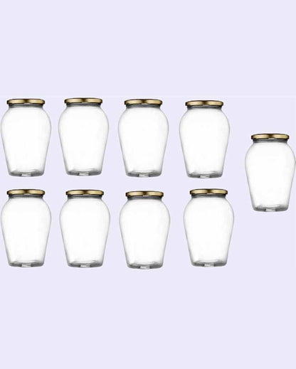 Somil Clear Versatile Glass Storage Jar for Kitchen and Pantry | 1000 ML | 5 x 5 inches