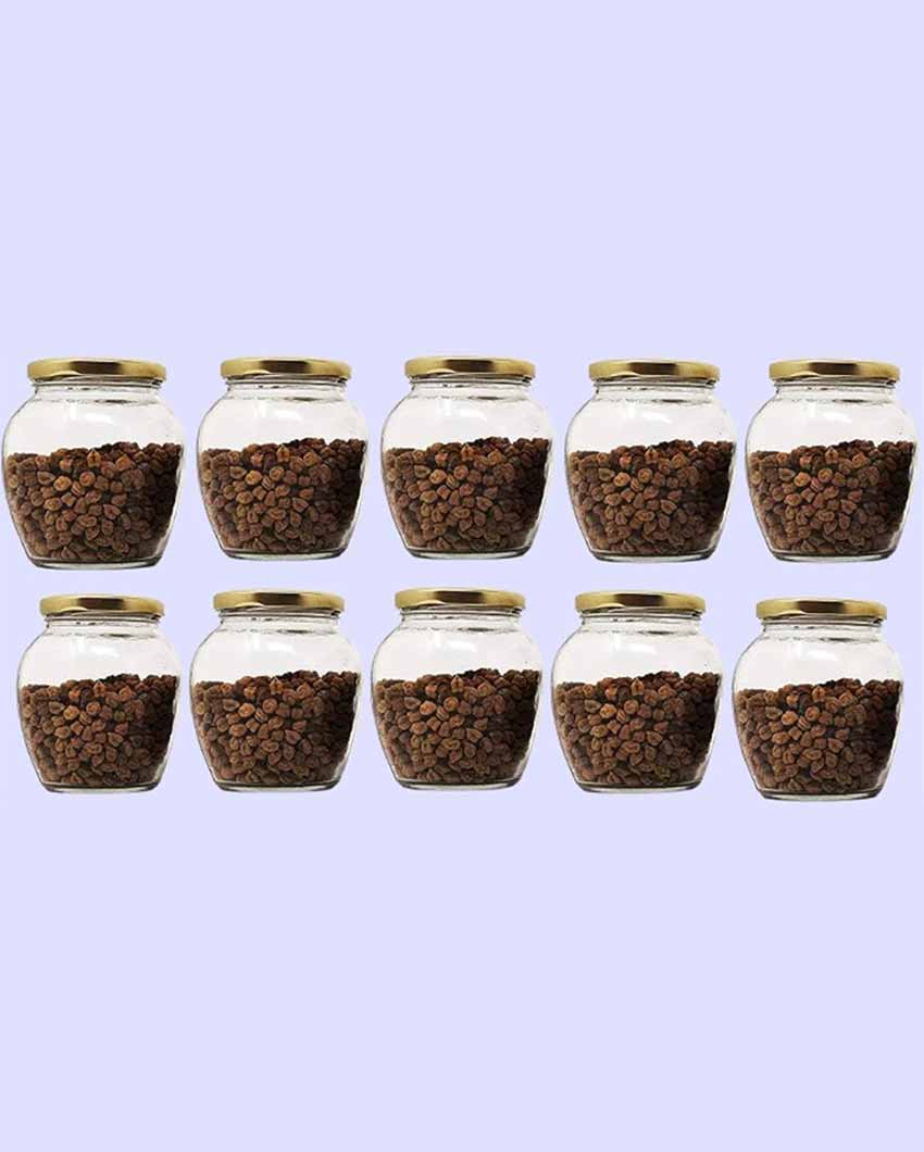 Large Somil Clear Glass Jar for Home Organization and Kitchen Use | 1000 ML | 5 x 5 inches