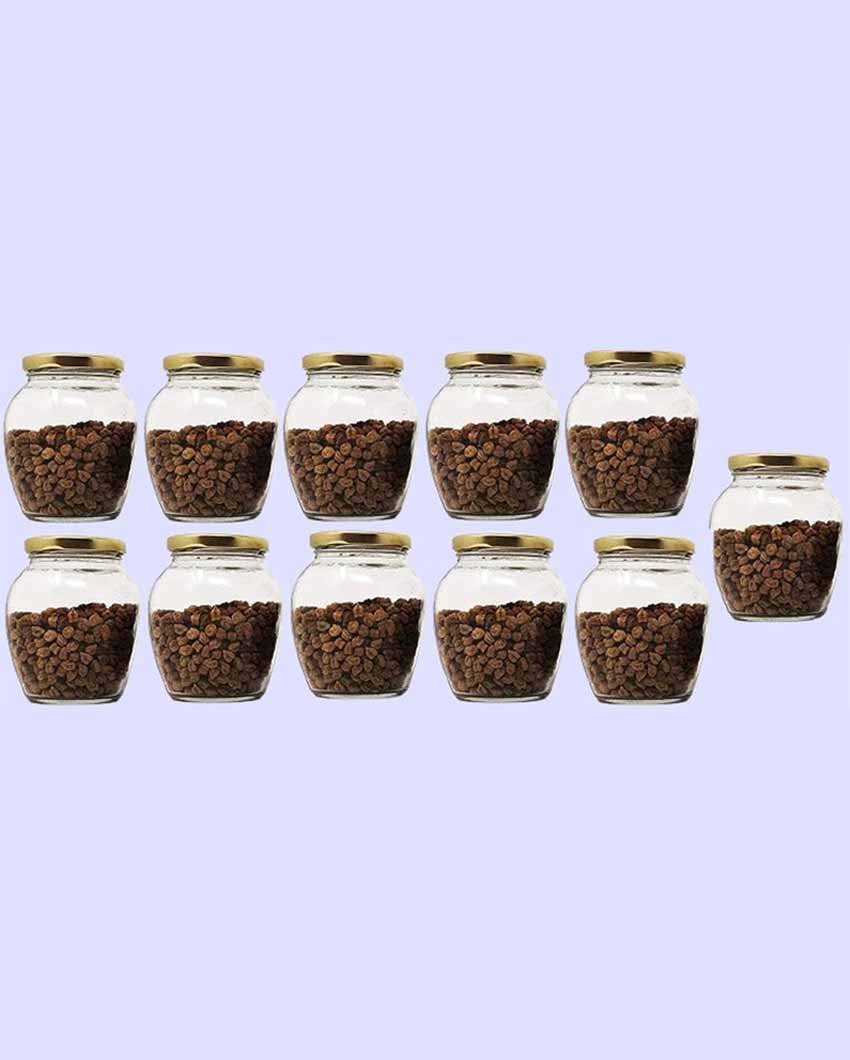 Large Somil Clear Glass Jar for Home Organization and Kitchen Use | 1000 ML | 5 x 5 inches