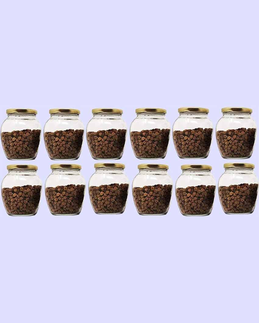 Large Somil Clear Glass Jar for Home Organization and Kitchen Use | 1000 ML | 5 x 5 inches