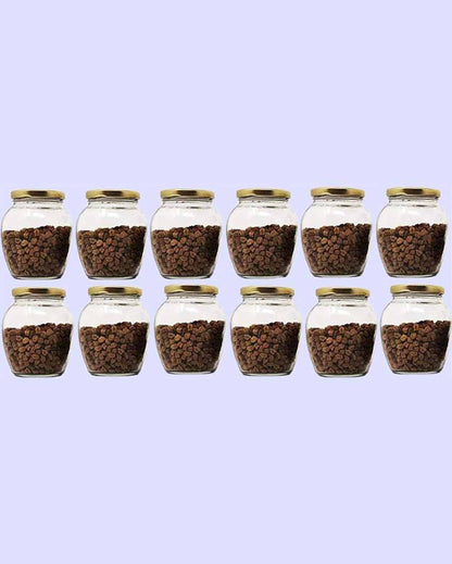 Large Somil Clear Glass Jar for Home Organization and Kitchen Use | 1000 ML | 5 x 5 inches