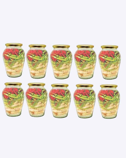 Spacious Somil Clear Glass Jar for Kitchen Pantry Storage | 1000 ML | 5 x 5 inches