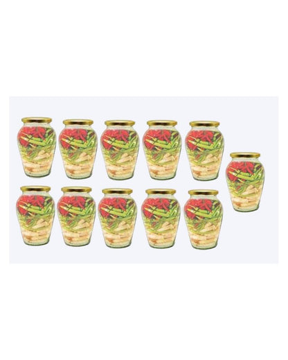 Spacious Somil Clear Glass Jar for Kitchen Pantry Storage | 1000 ML | 5 x 5 inches