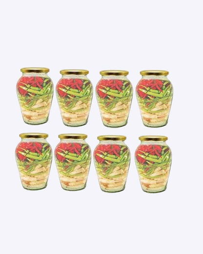 Spacious Somil Clear Glass Jar for Kitchen Pantry Storage | 1000 ML | 5 x 5 inches