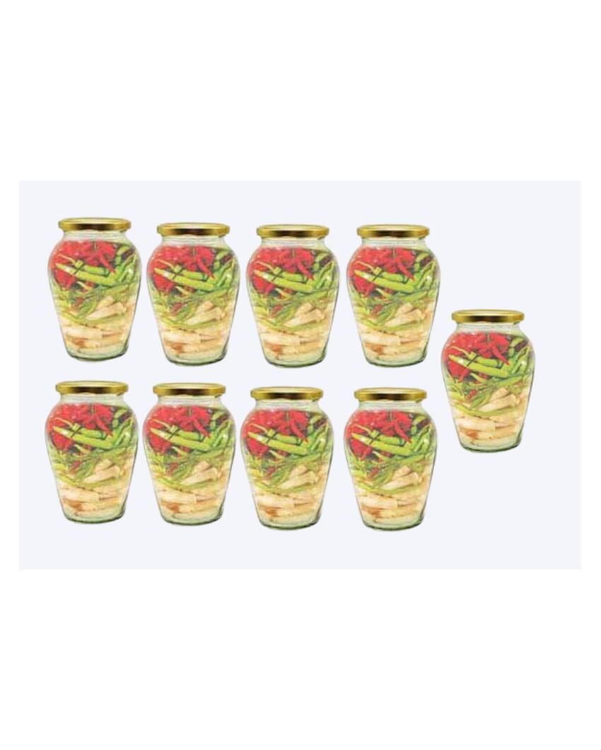 Spacious Somil Clear Glass Jar for Kitchen Pantry Storage | 1000 ML | 5 x 5 inches