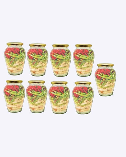 Spacious Somil Clear Glass Jar for Kitchen Pantry Storage | 1000 ML | 5 x 5 inches