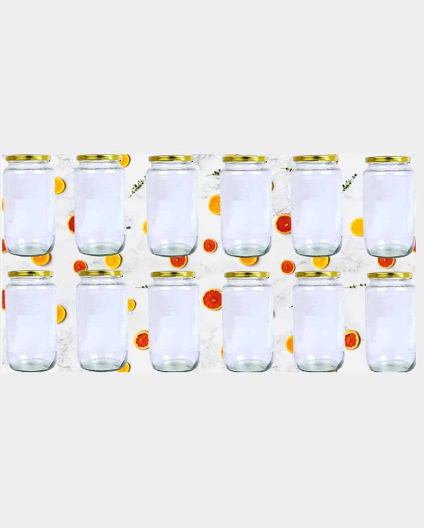 Medium Somil Clear Glass Jar for Home and Kitchen Organization | 1000 ML | 4 x 4 inches