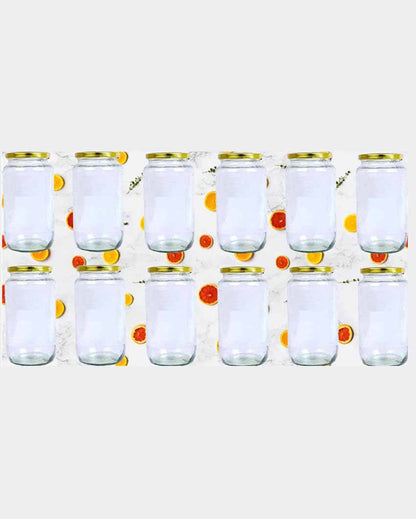 Medium Somil Clear Glass Jar for Home and Kitchen Organization | 1000 ML | 4 x 4 inches
